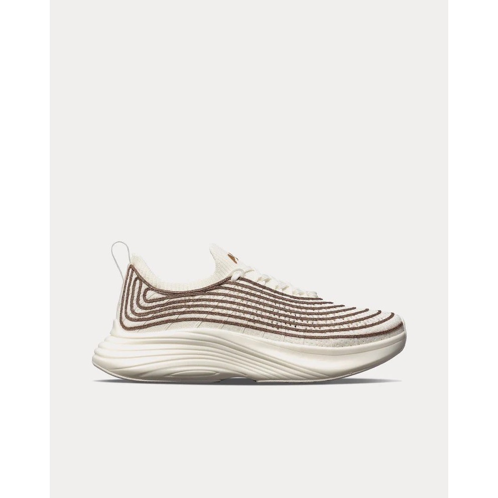 APL Womens Cream and Brown Sneakers